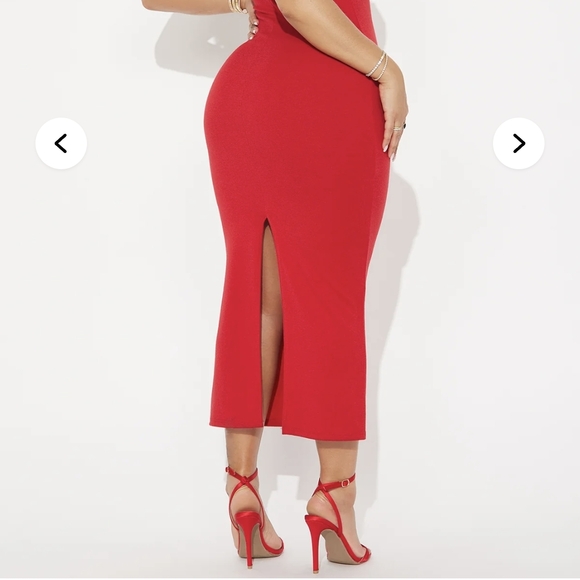 Red Backless Dress - Picture 4 of 5